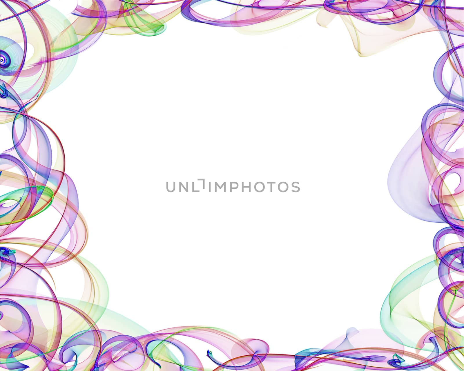 Ticket colored fantasy about a white background