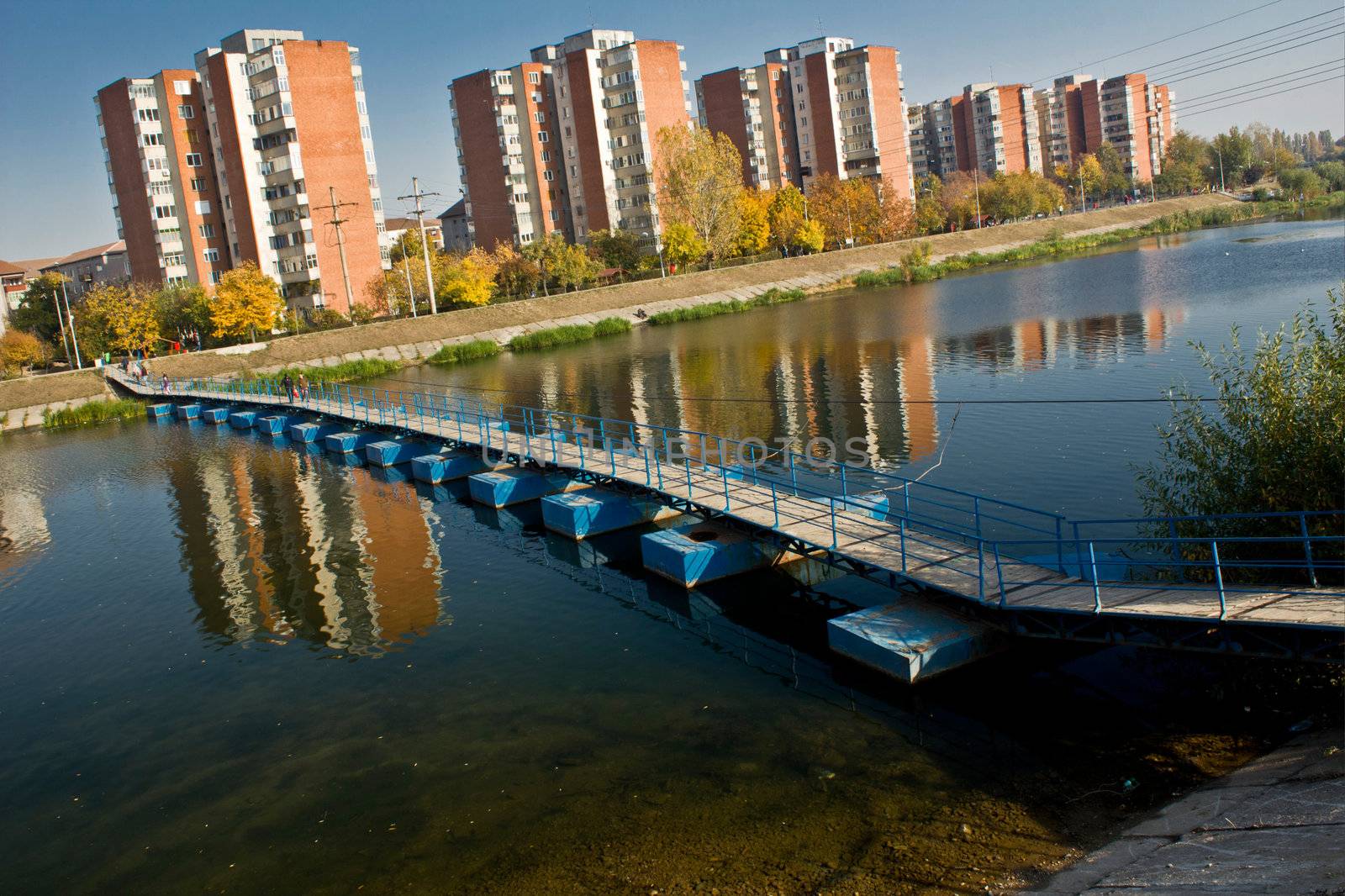 Ponton Bridge Oradea by chuckyq1