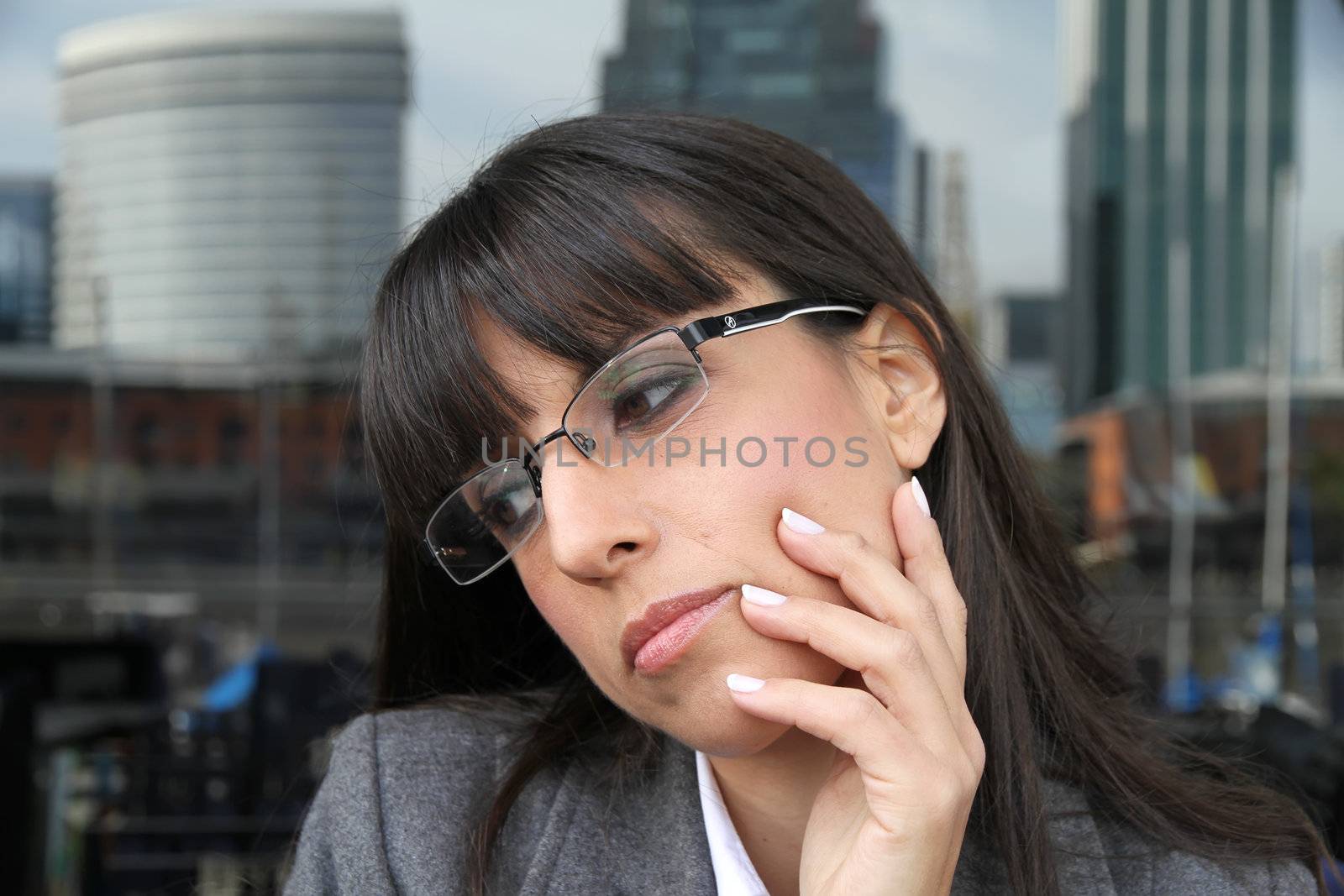 Pensive Business Woman	 by Spectral