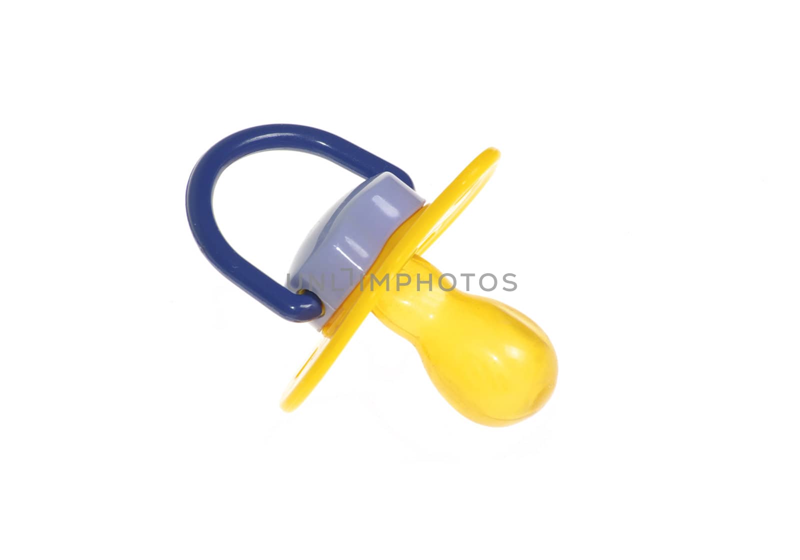 baby's dummy on a white background