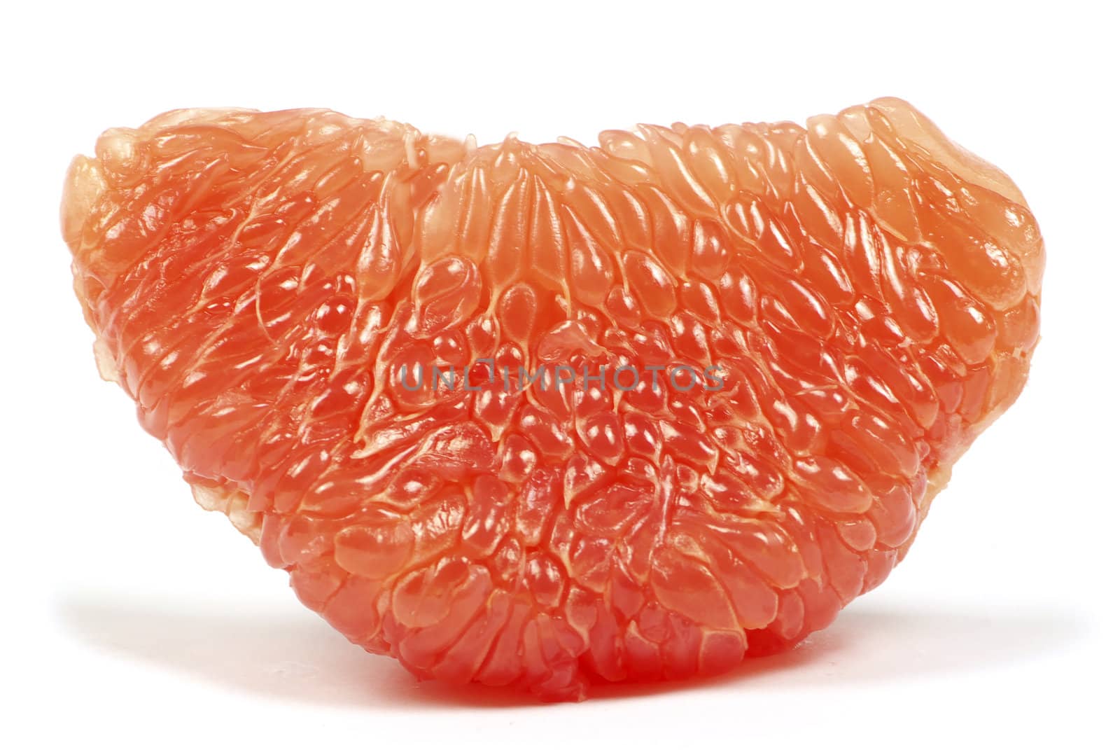 halves grapefruit isolated on a white background