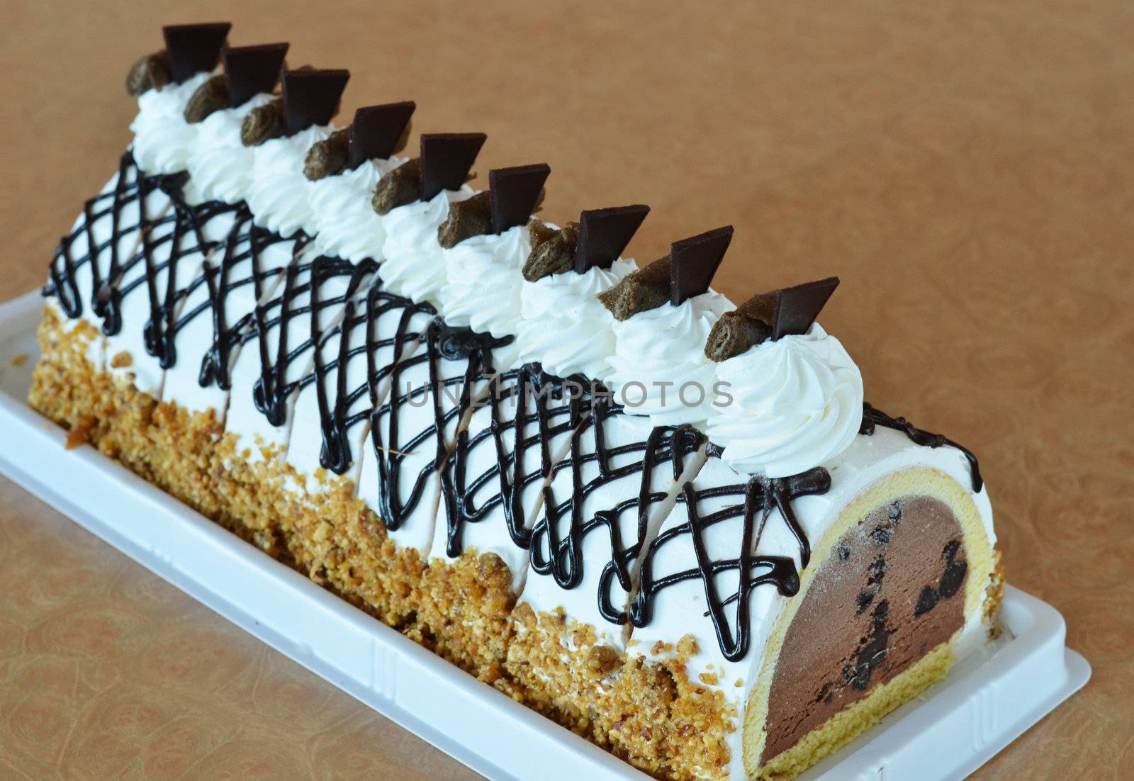 chocolate  ice cream cake , Beautiful decorated cake