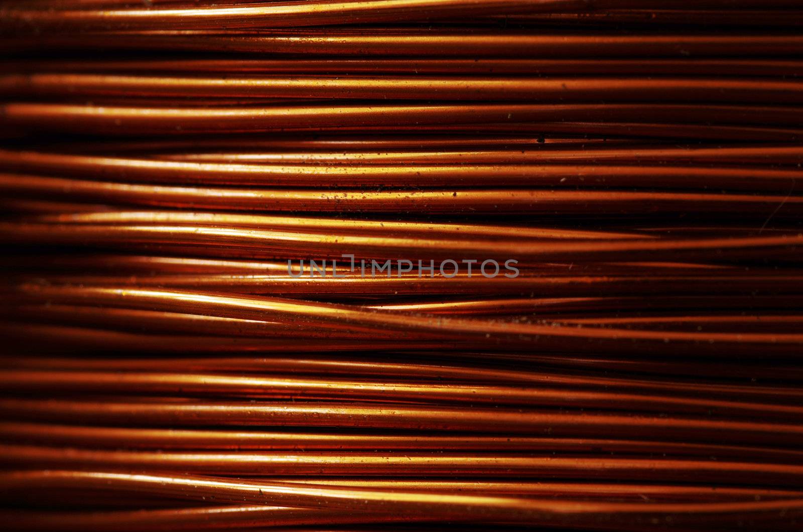 A roll of copper wire