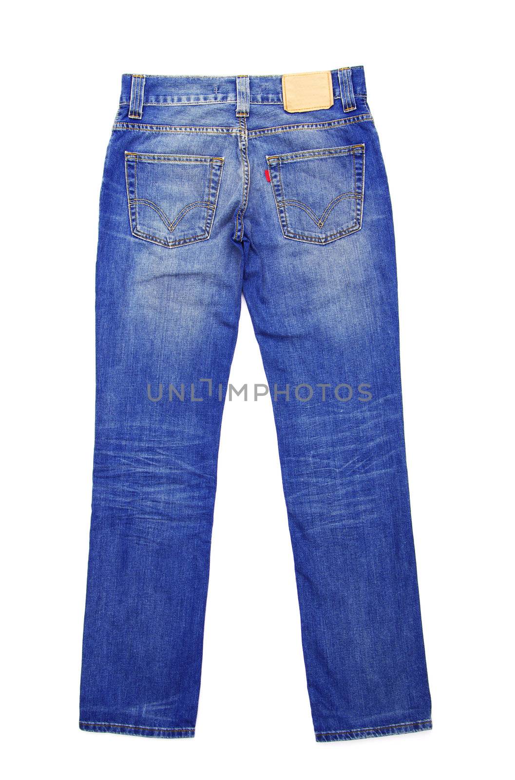 Jeans isolated on white background