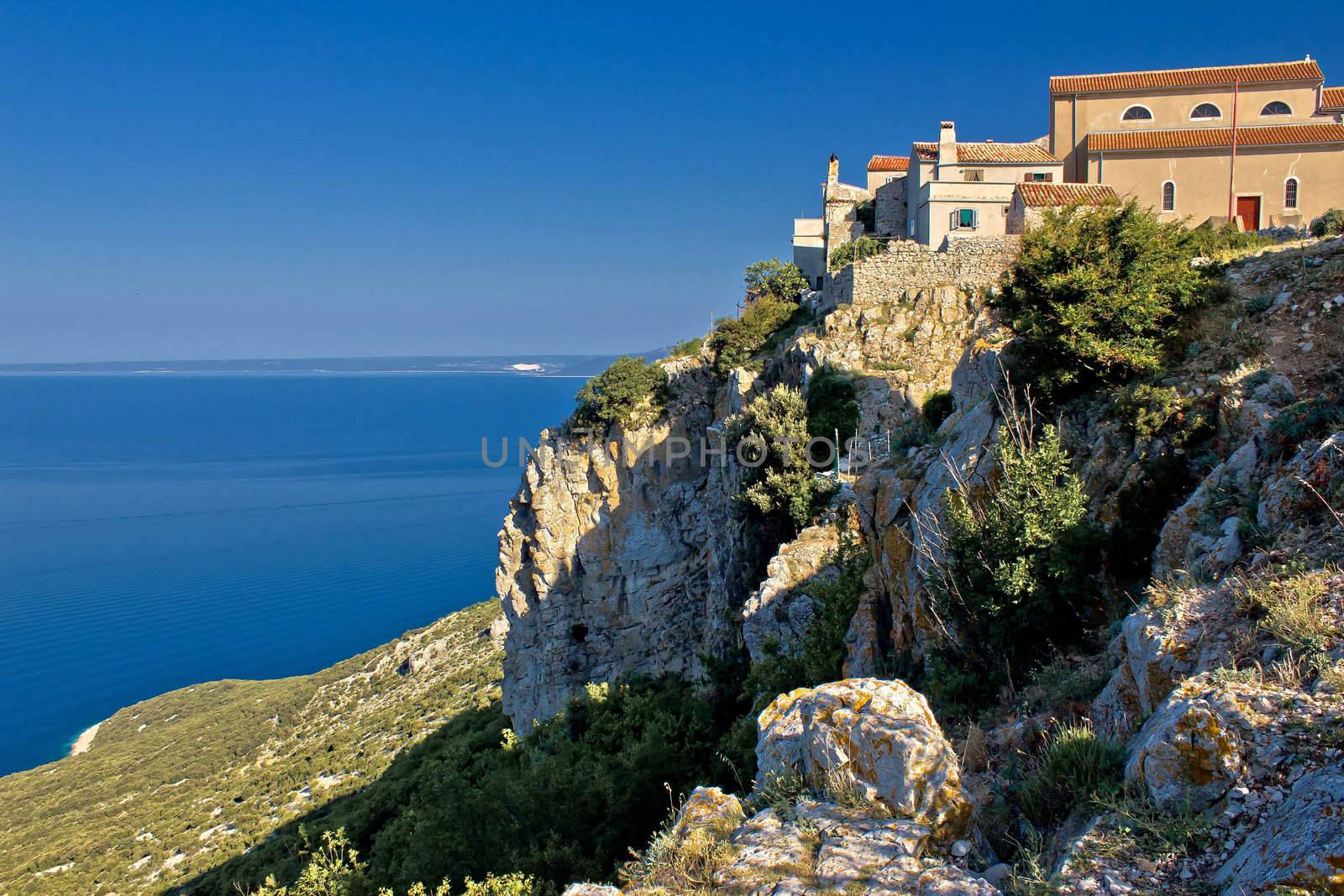 Adriatic coastal town on the rock - Lubenice, Island of Krk, Croatia