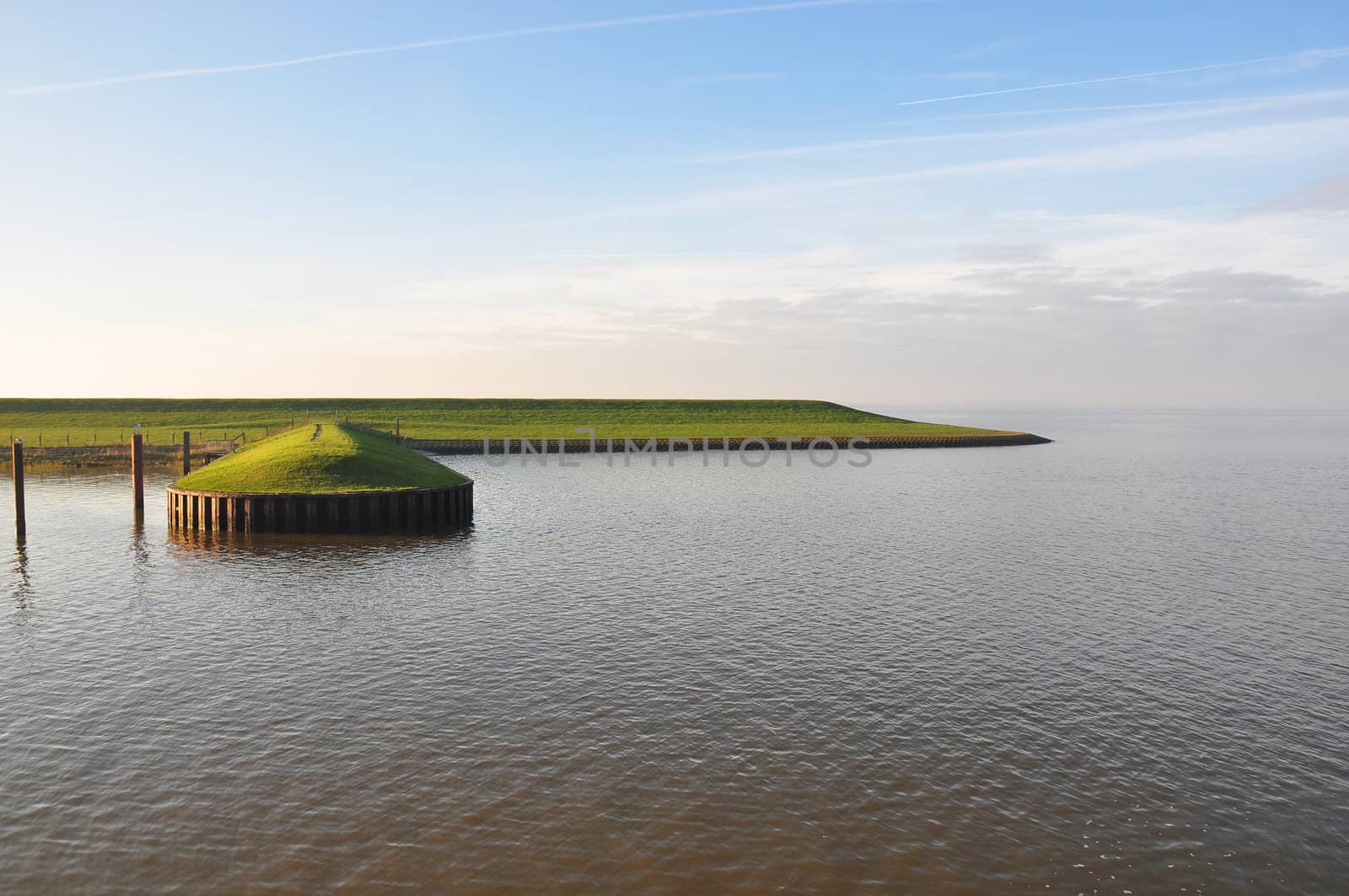 Dike at North Sea by rbiedermann