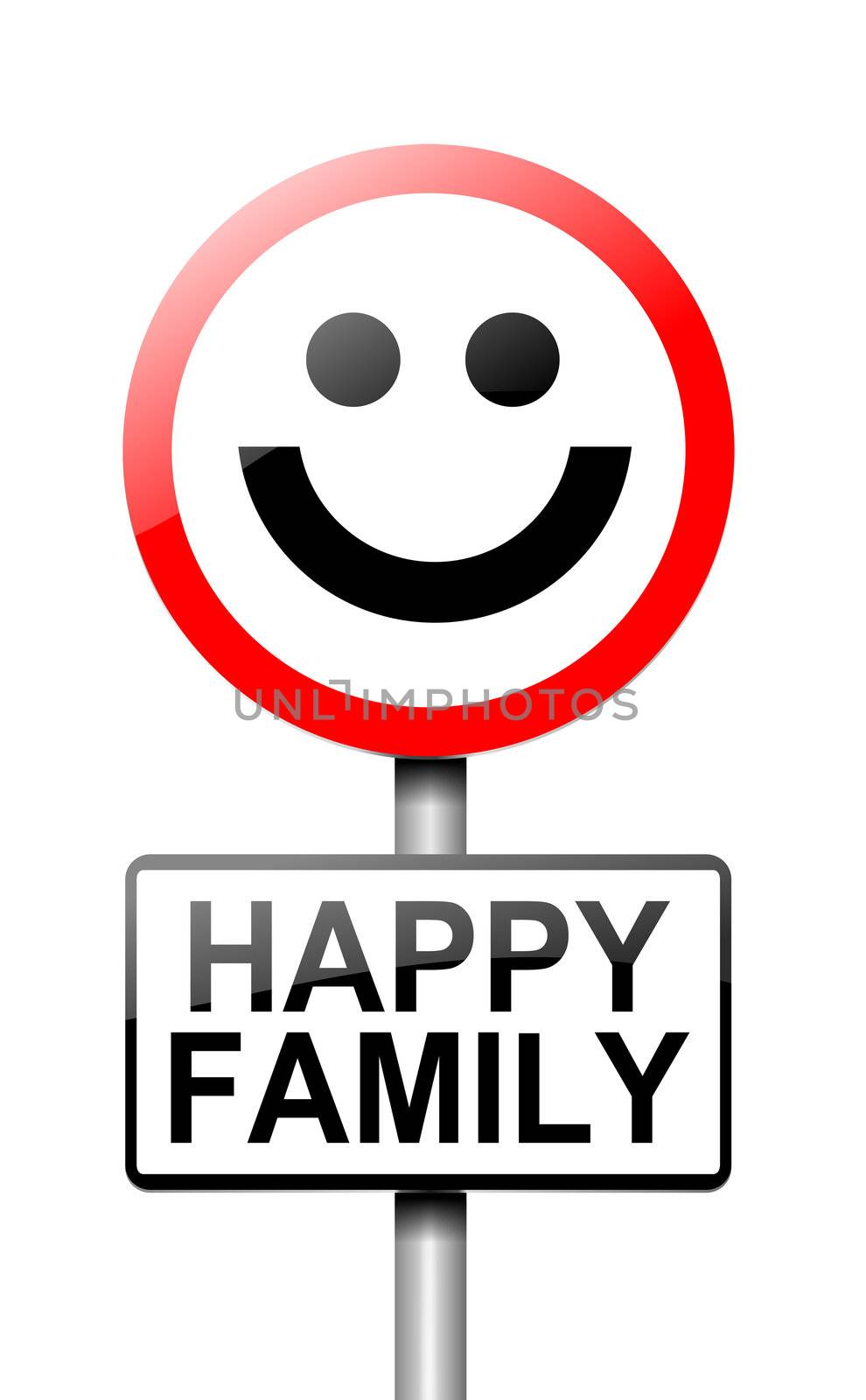 Happy family concept sign. by 72soul