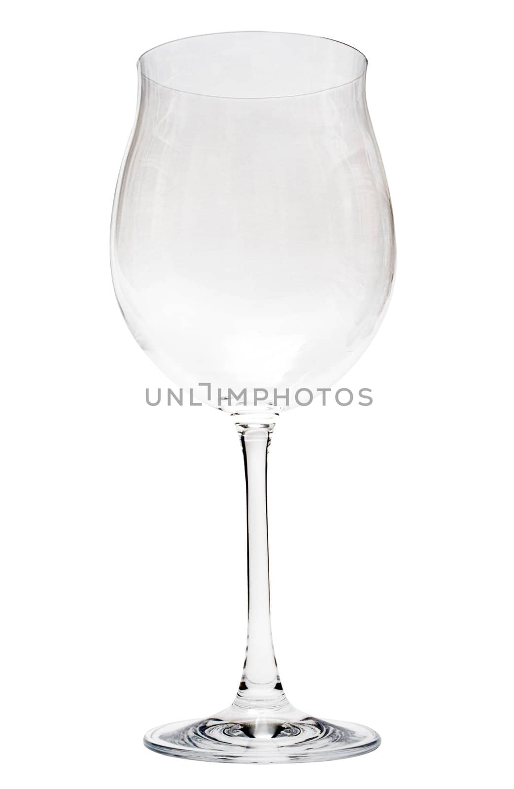 Wine glass isolated on a white background. File contains clipping path.