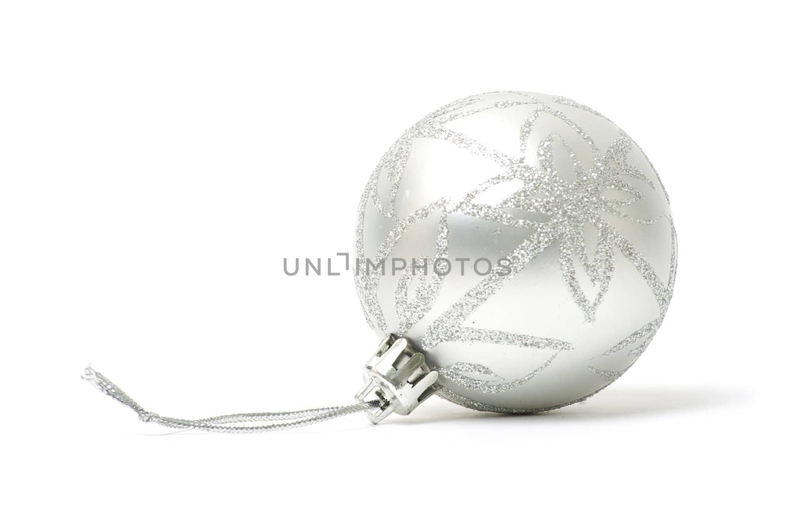 christmas balls isolated on a white background