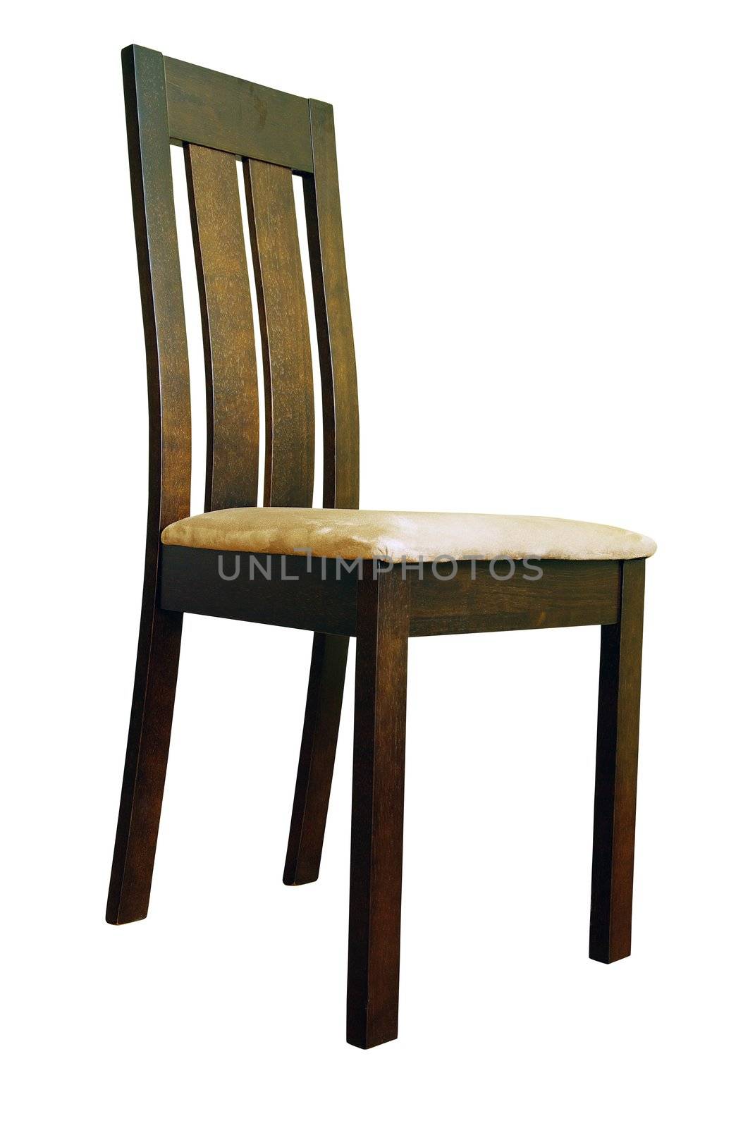 Black chair isolated on a white background