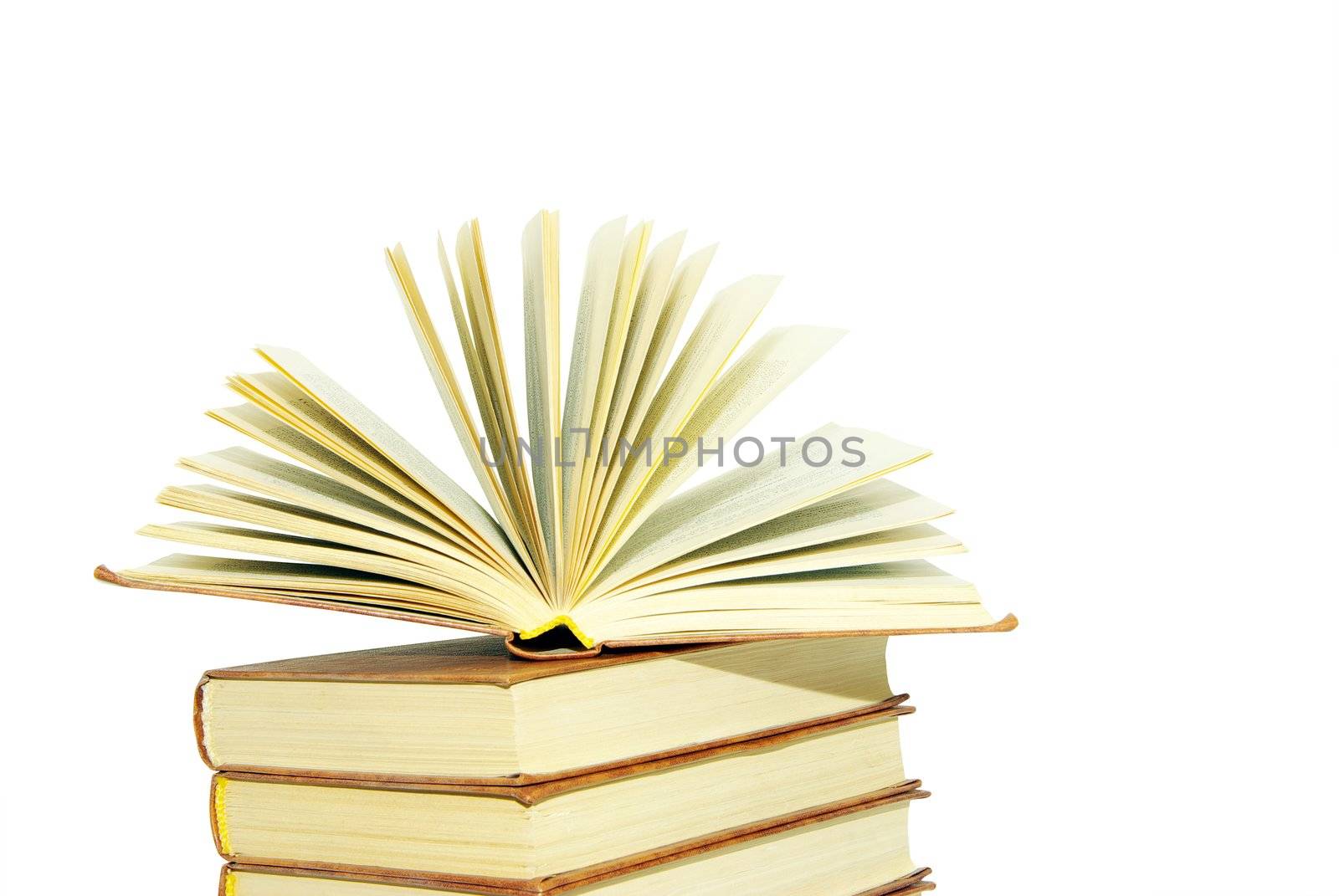 open book isolated on a white background