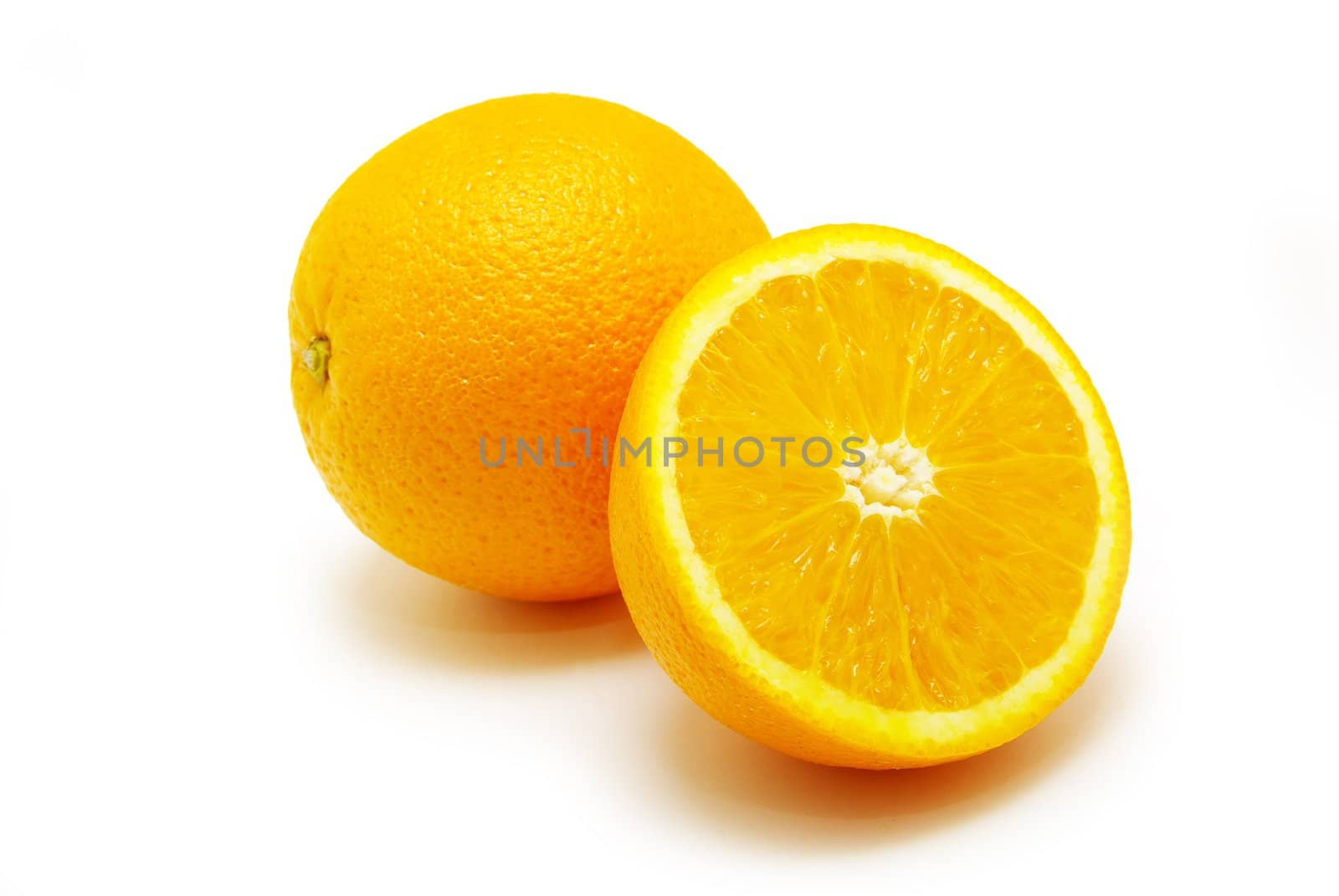   fresh orange isolated on white
