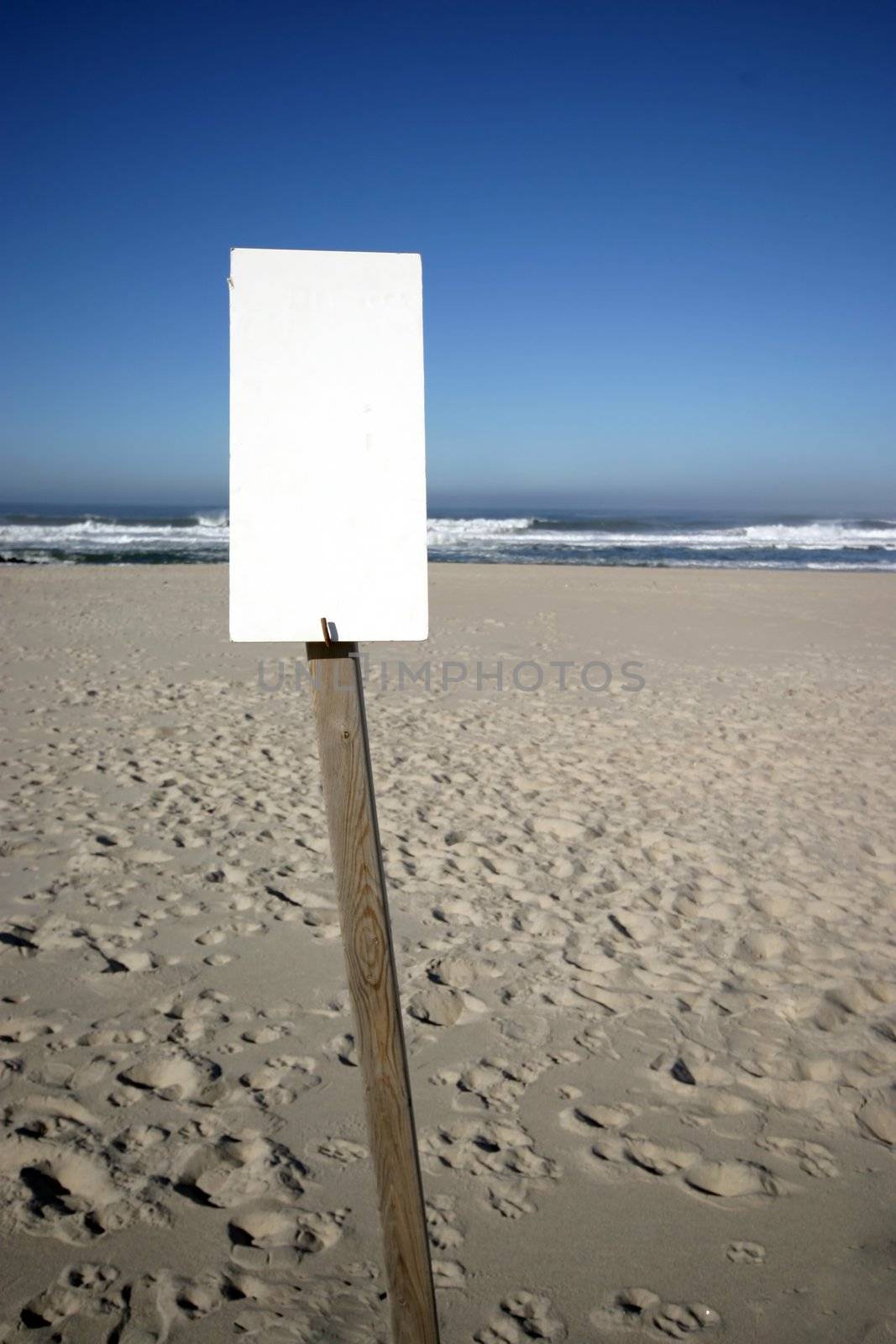 beach publicity in blue sky