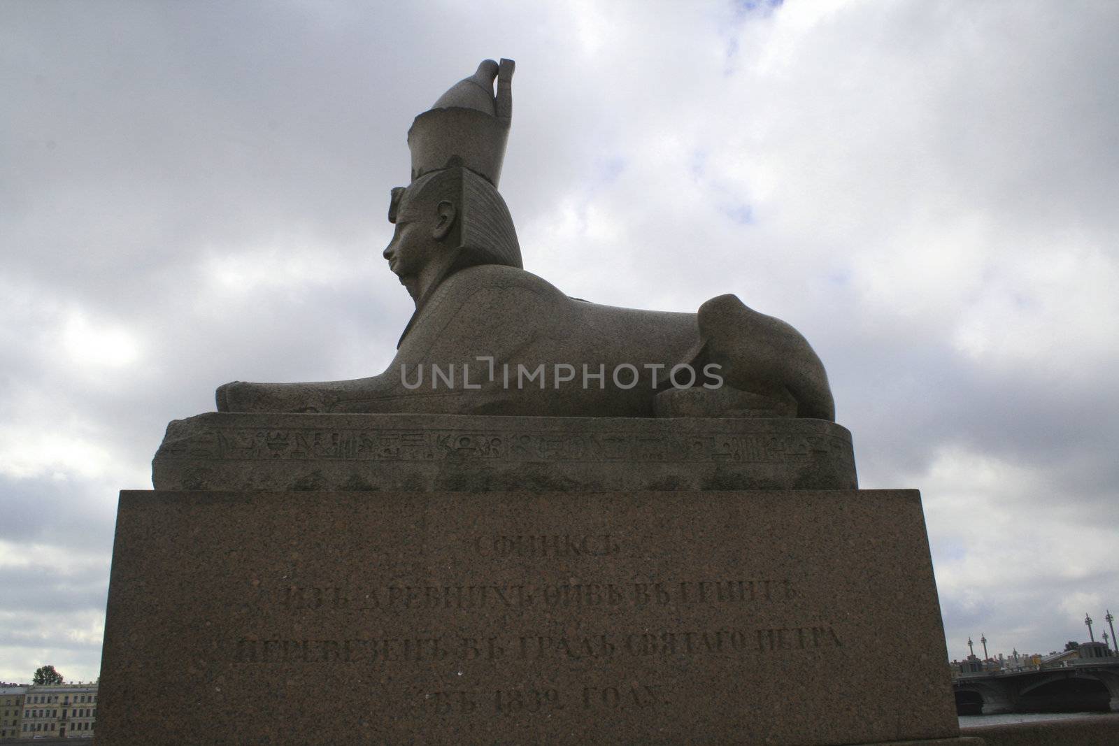 Egyptian sphinx in St. Petersburg