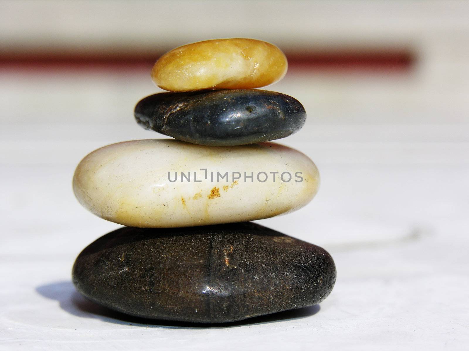 stones in pyramid shape