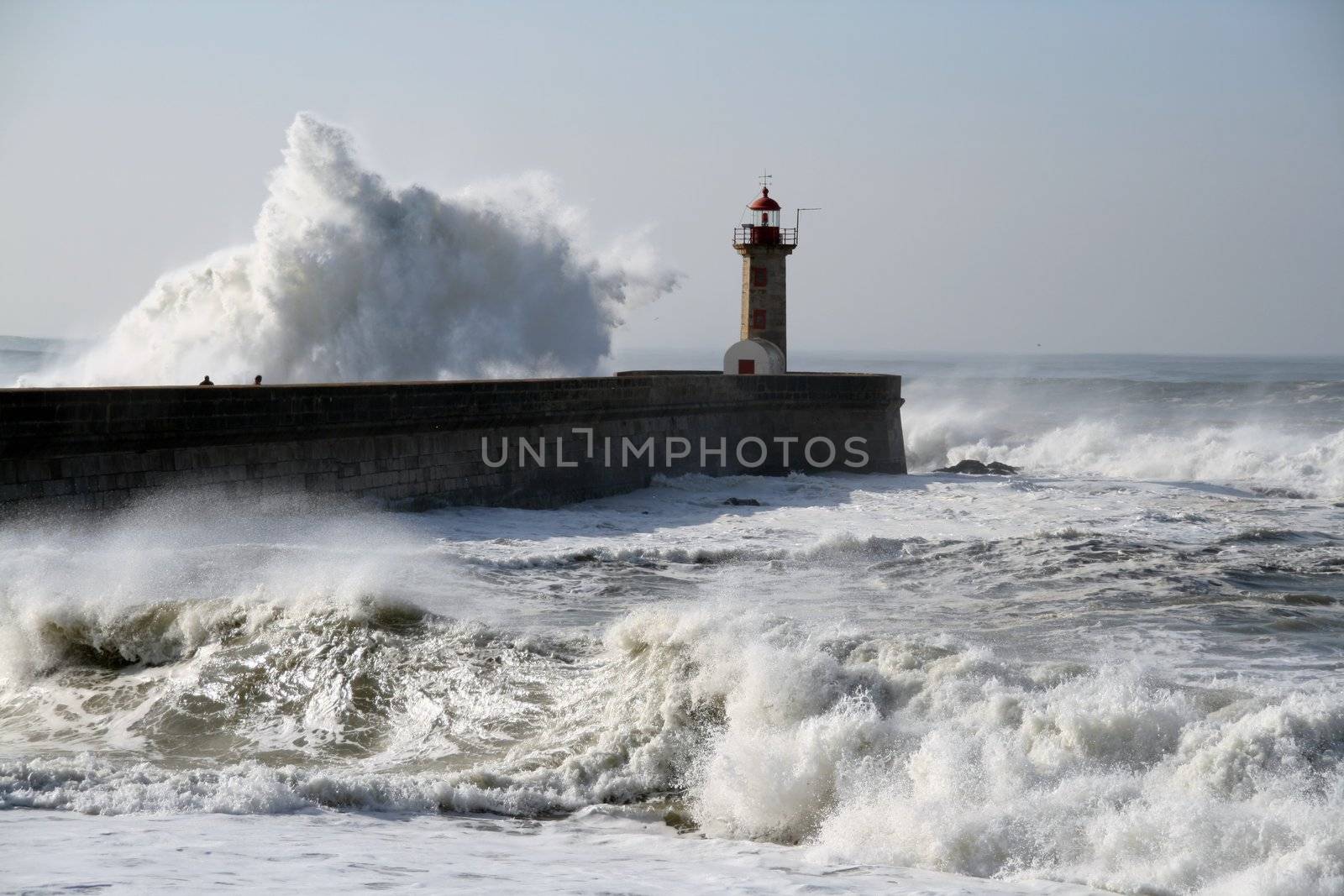 lighthouse in oporto in Portugal