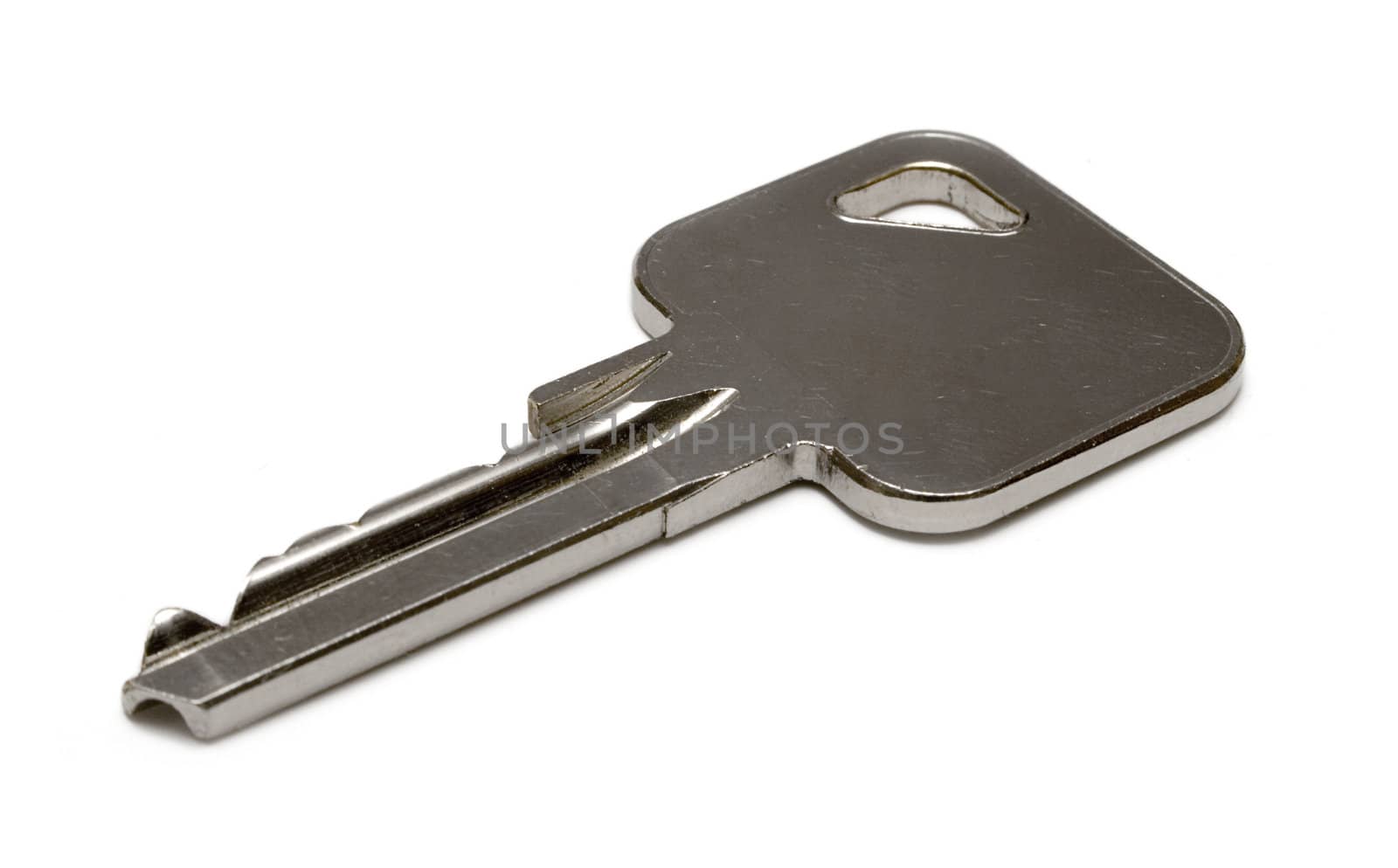 Single key isolated on a white background.