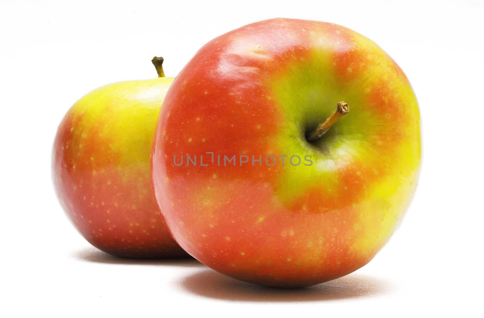 Apples isolated on white background.