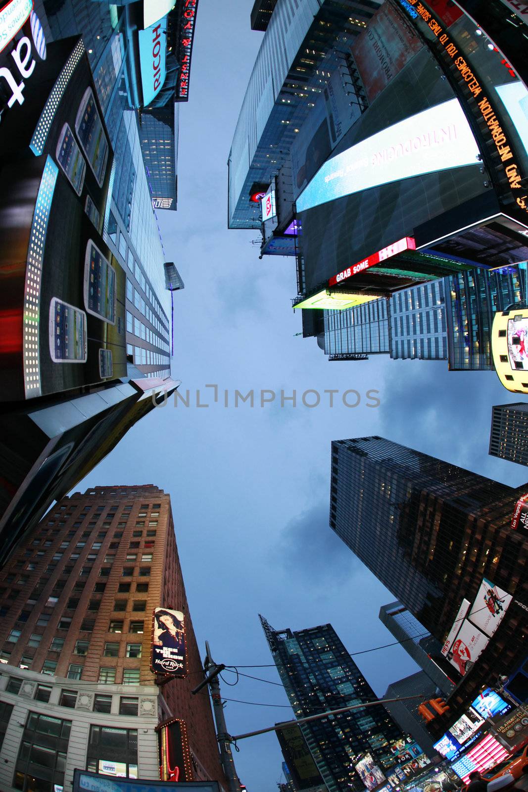 NEW YORK CITY - OCT 9: Times Square, featured with Broadway Theaters and huge number of LED signs, is a symbol of New York City and the United States, October 9, 2012 in Manhattan, New York City