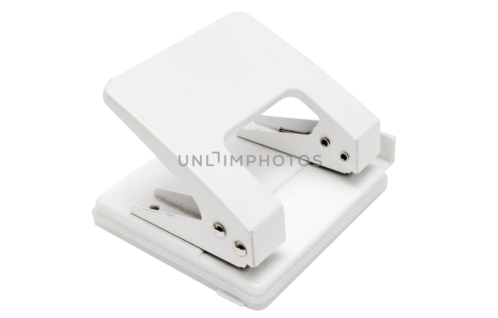 Hole puncher isolated on a white background. File contains clipping path.