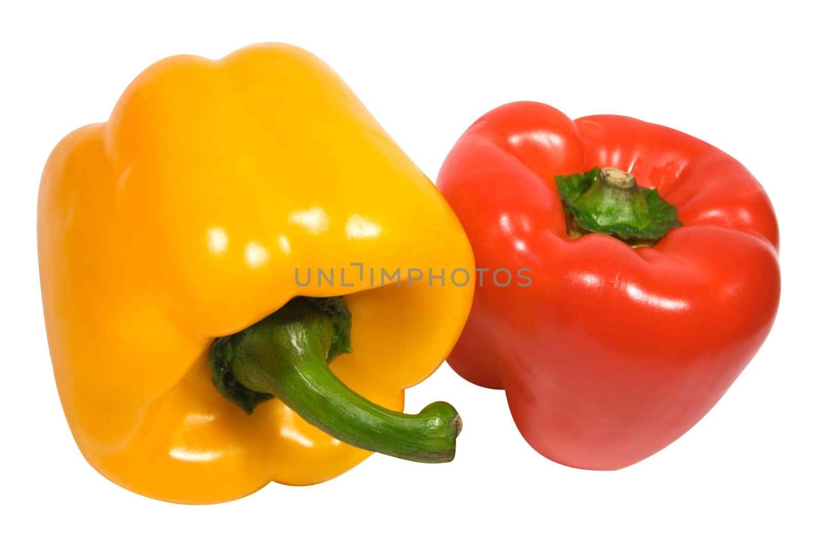 Fresh pepper isolated on a white background. File contains clipping path.