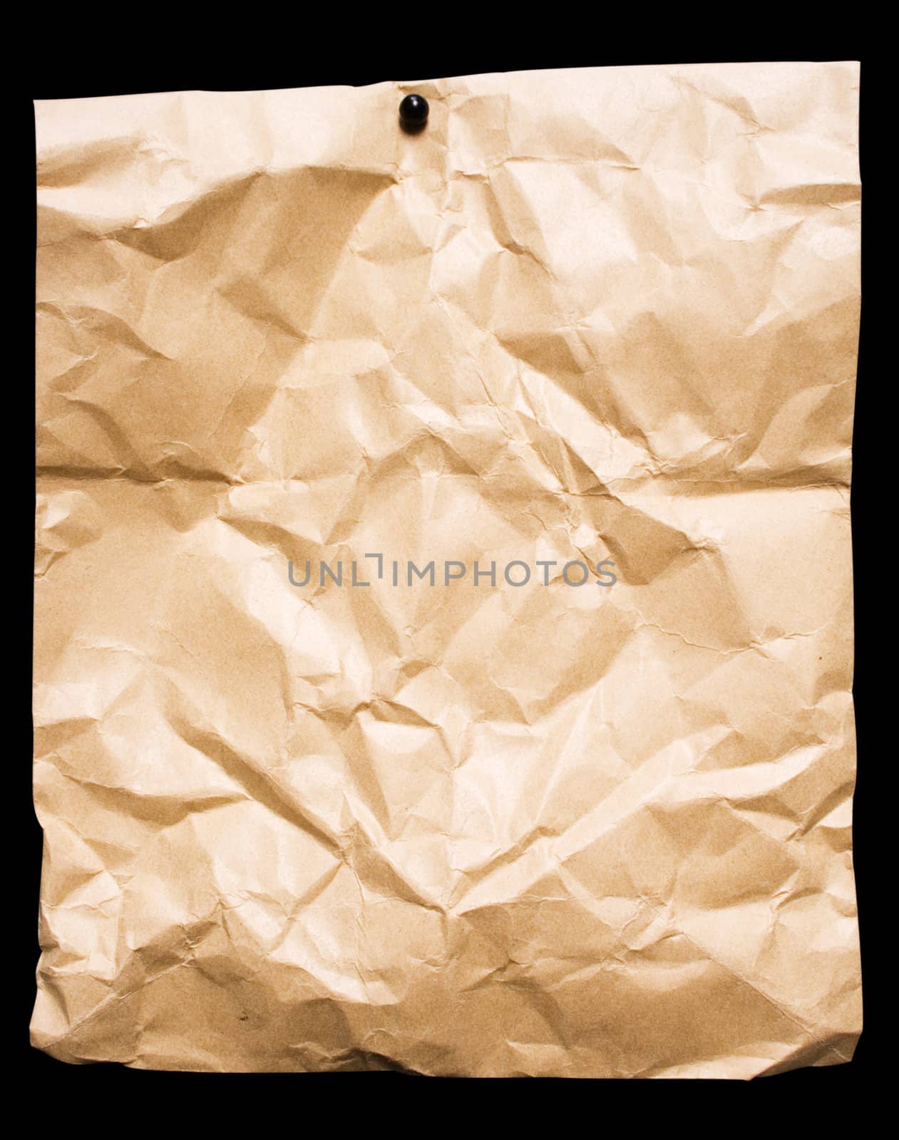 Crumpled Packing Paper with Clipping Path by winterling