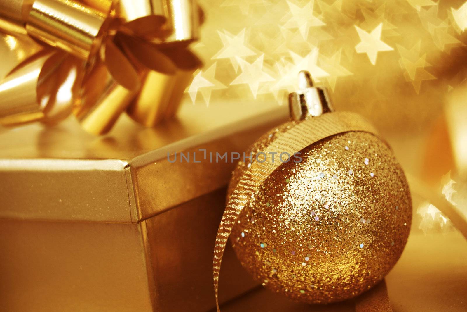 christmas background close up on star background