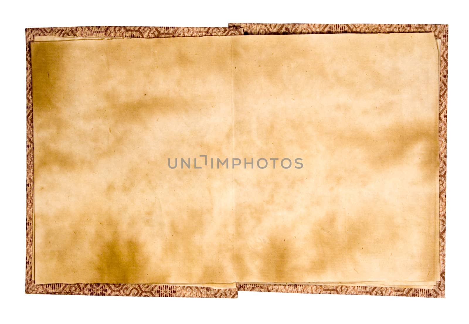 Old Stained Book with Clipping Path by winterling