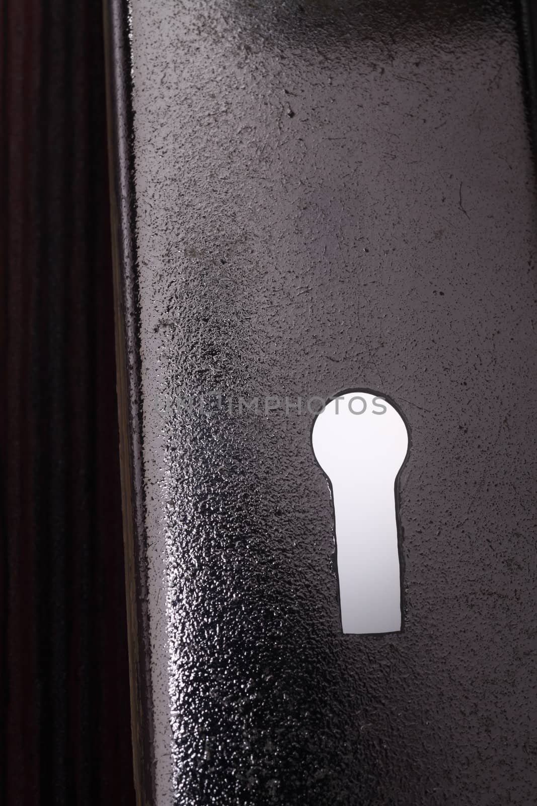 stock image of the close up of the key hole