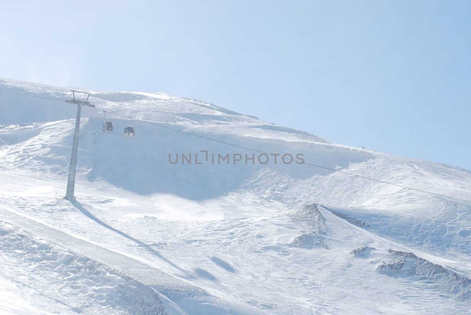 ski resort and  snow mountains in Turkey Palandoken Erzurum by svtrotof