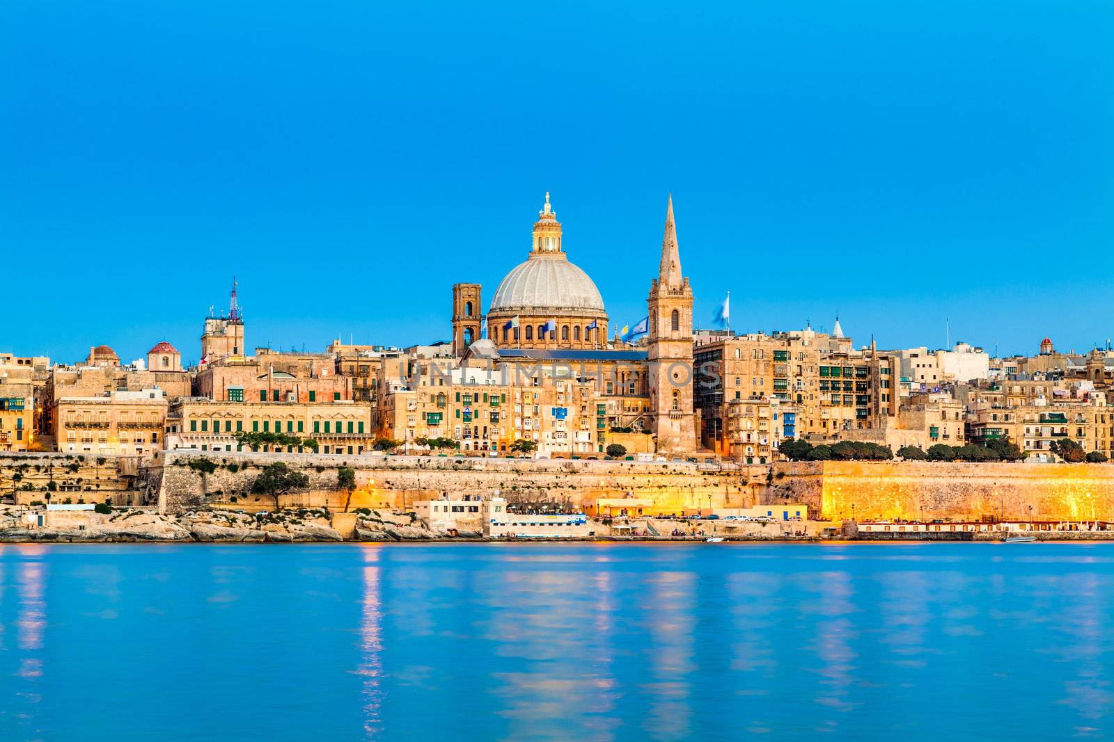 Valletta Skyline in the Evening, Malta