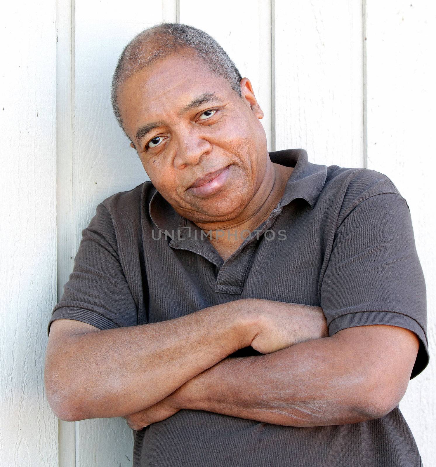 African american male expressions outdoors.