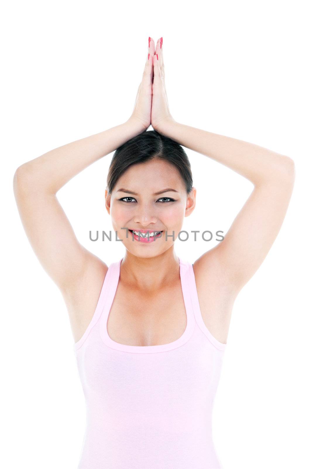 Healthy Woman Doing Yoga by williv