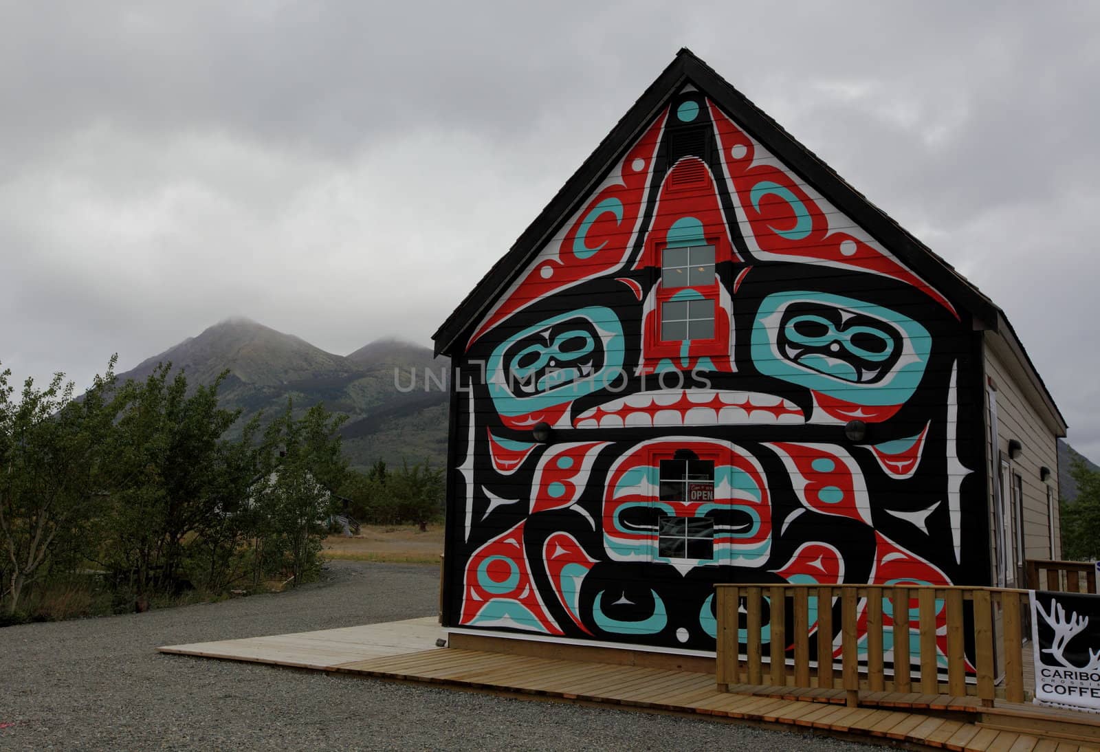 northern native peoples art on house by njene