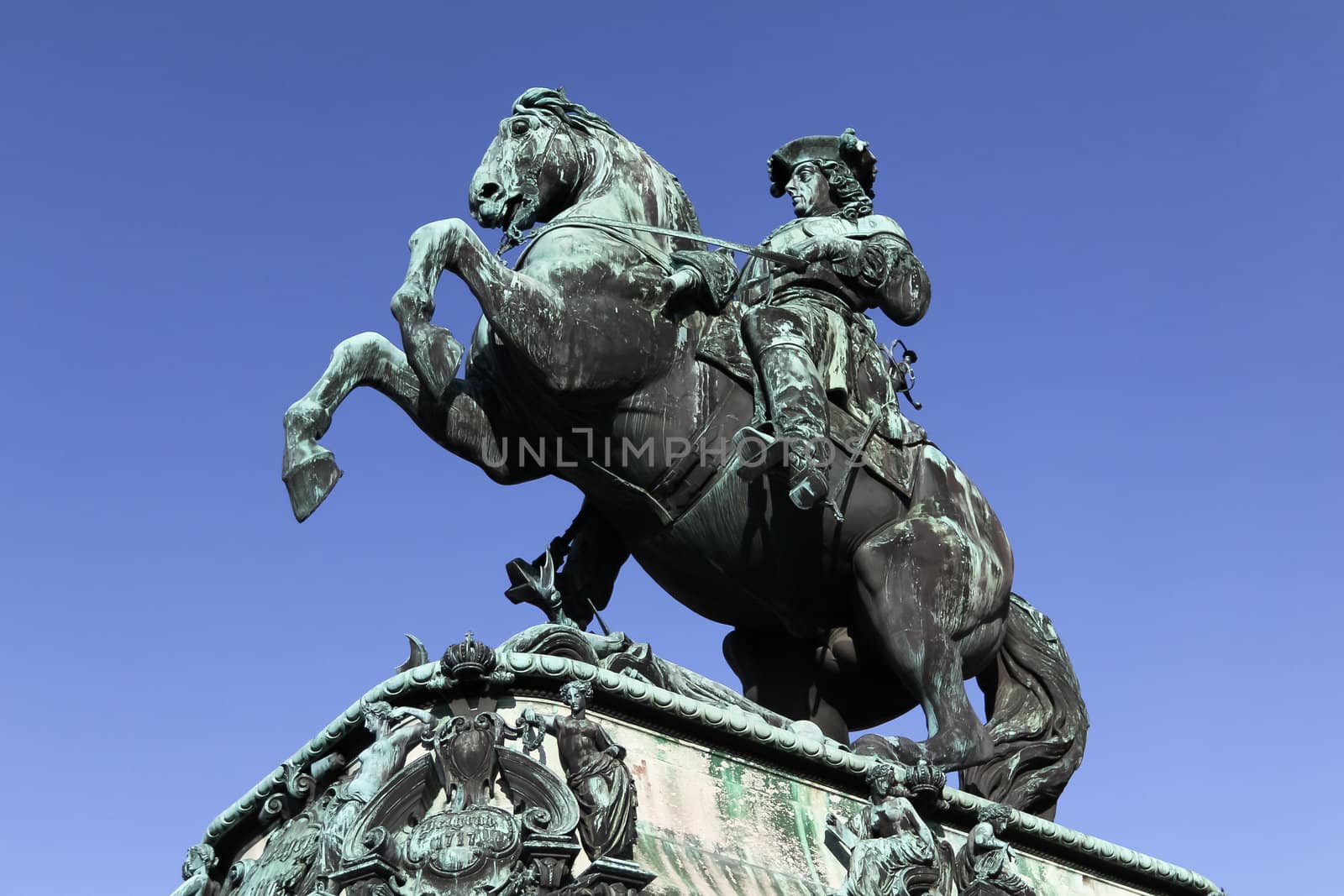 The famous sculpture of Prinz Eugen from the 18th century at Heldenplatz, Vienna