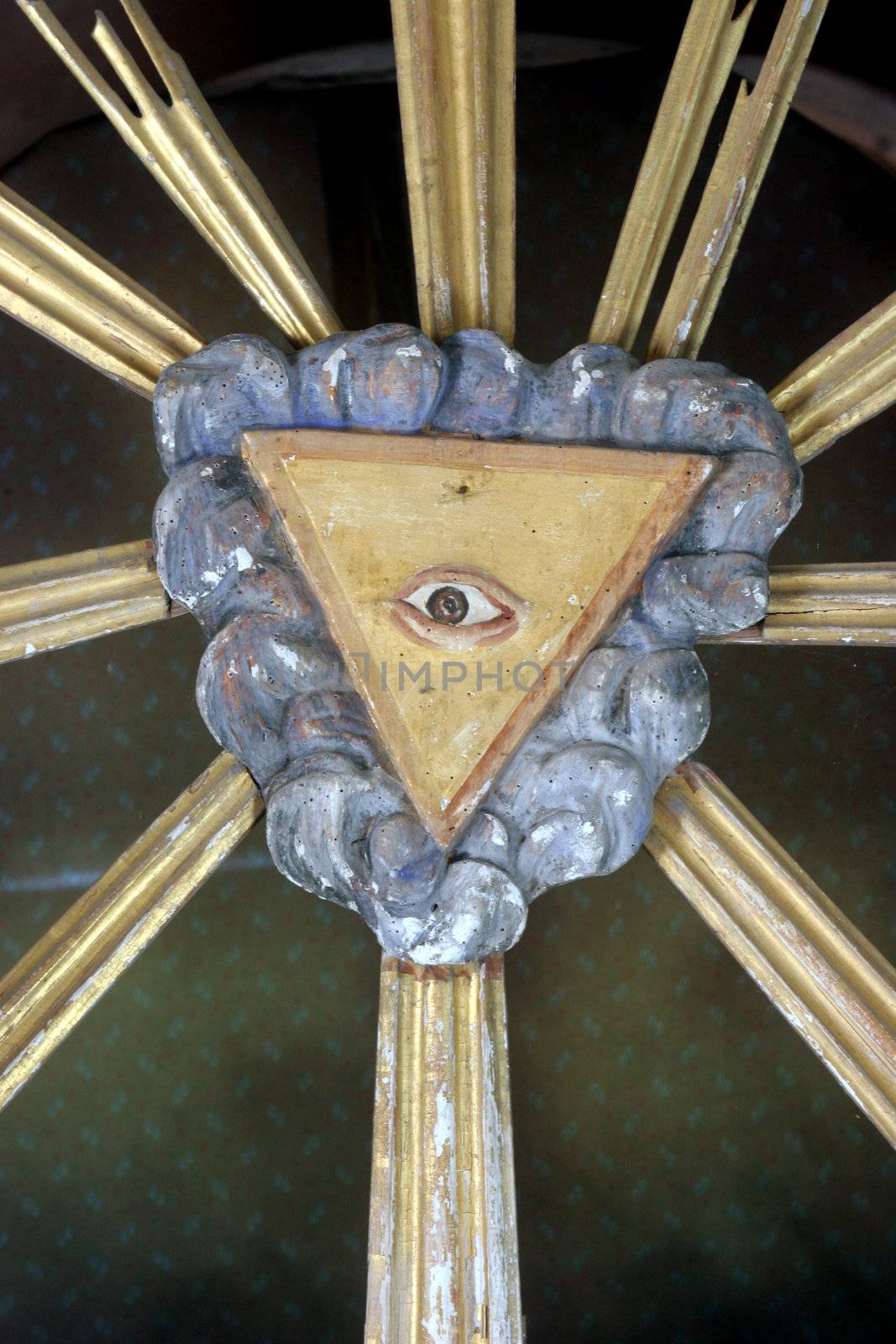 Christian religious symbol - all-seeing eye