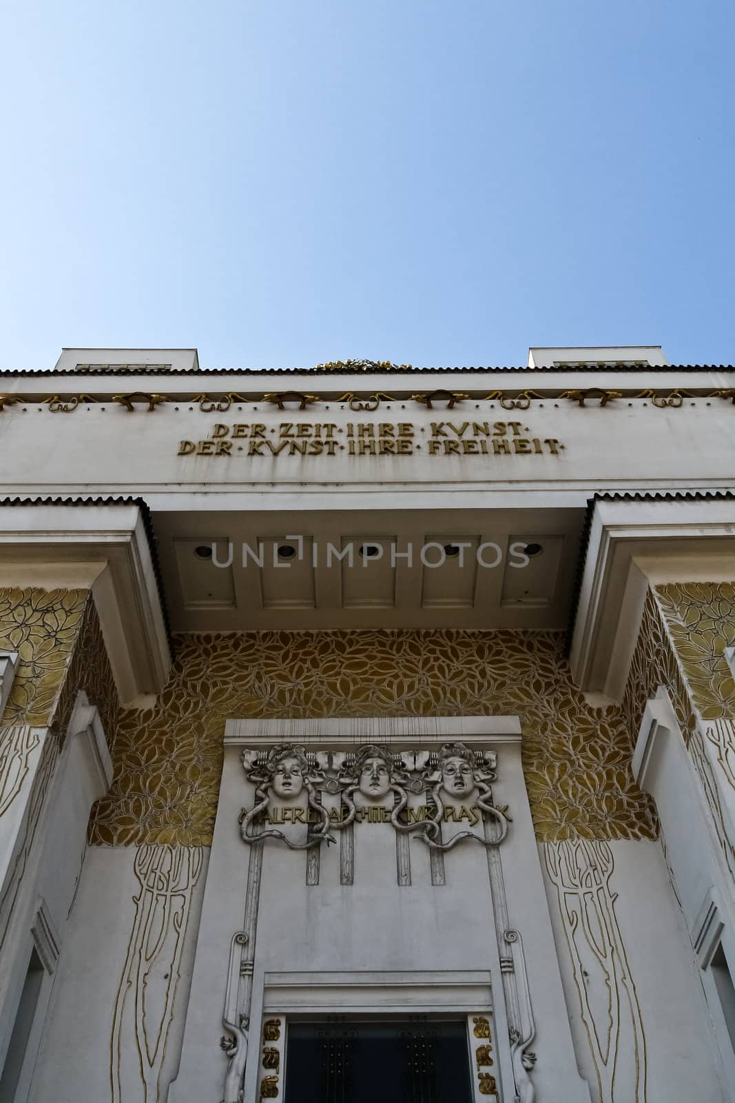 Entrance to an old art building in Vienna