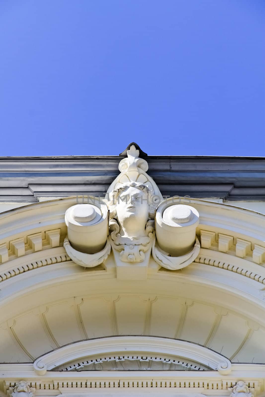 A detail of an aged house in Vienna