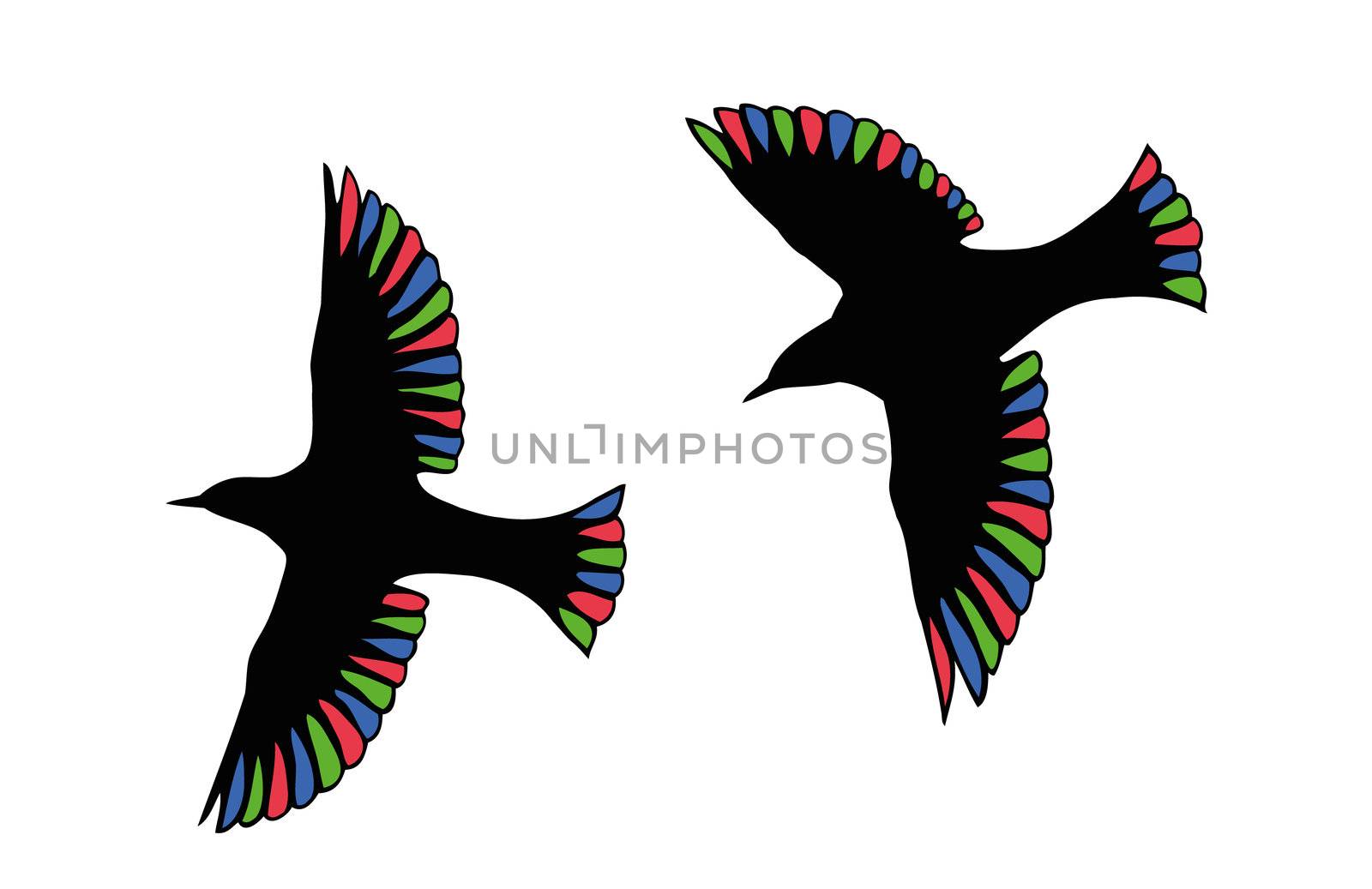 RGB Birds by Alvinge