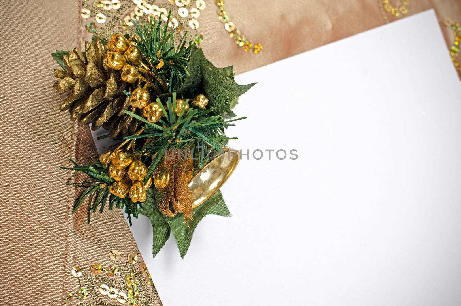 Christmas frame with free space for your images or writing.