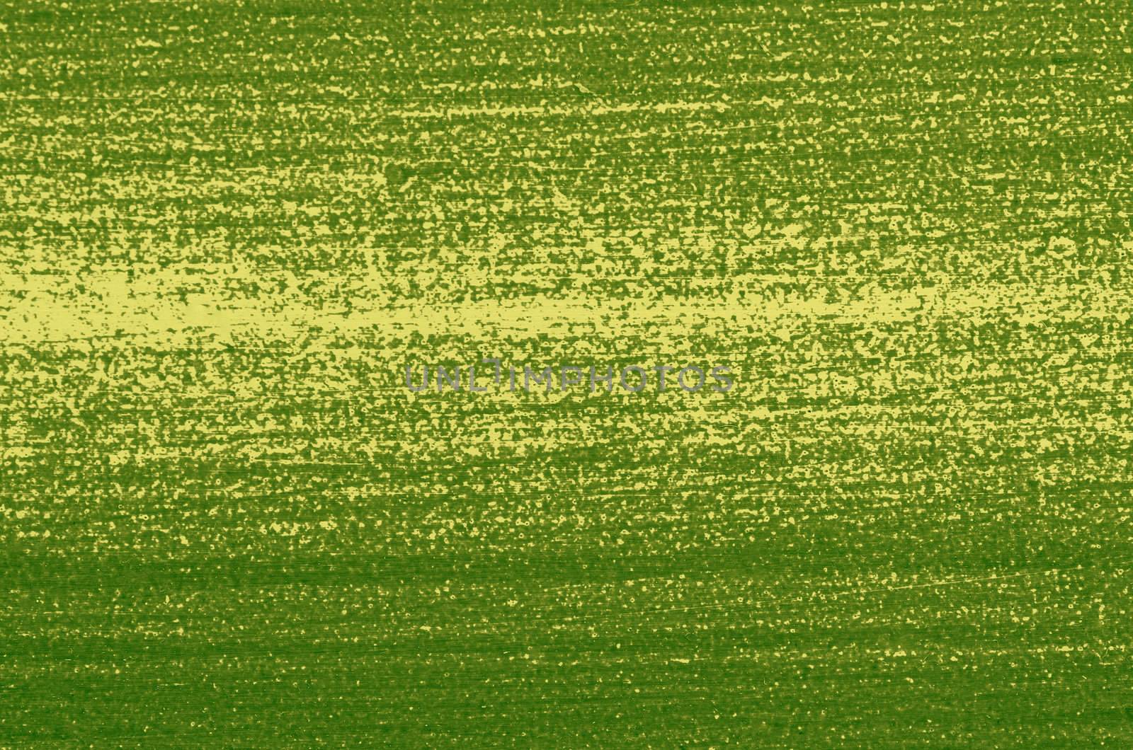 Green painted wood board background.