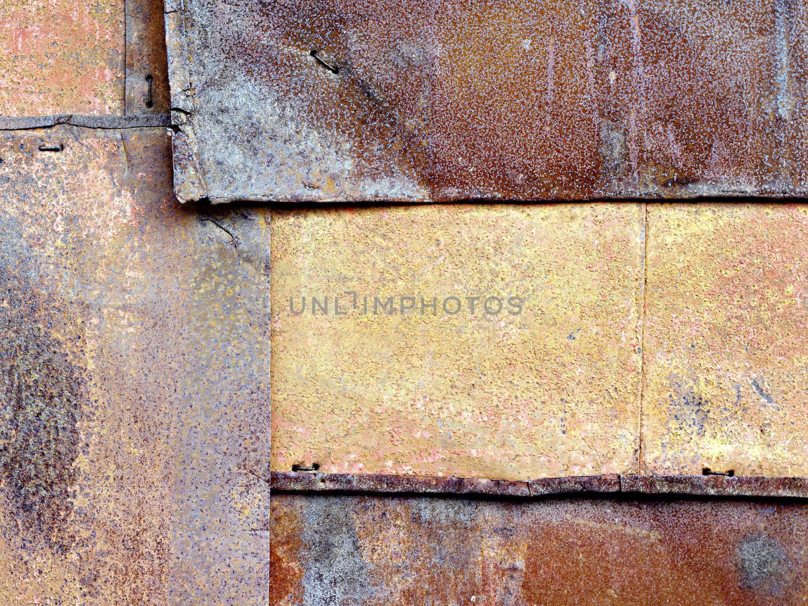 old rusty iron sheets by Plus69