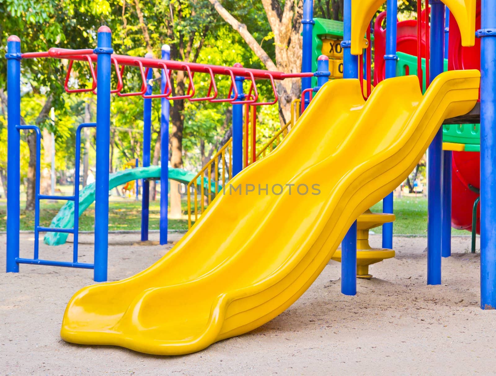Playground in the park by Myimagine