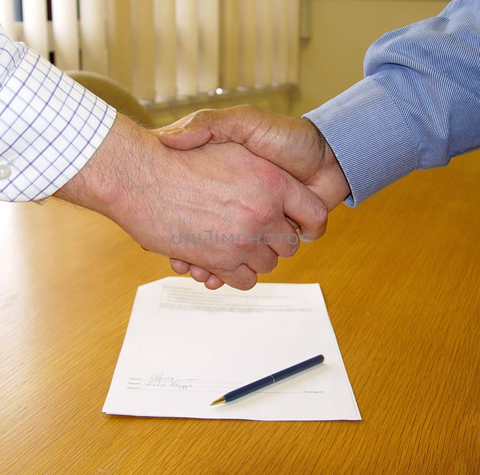 two business man shanking hands