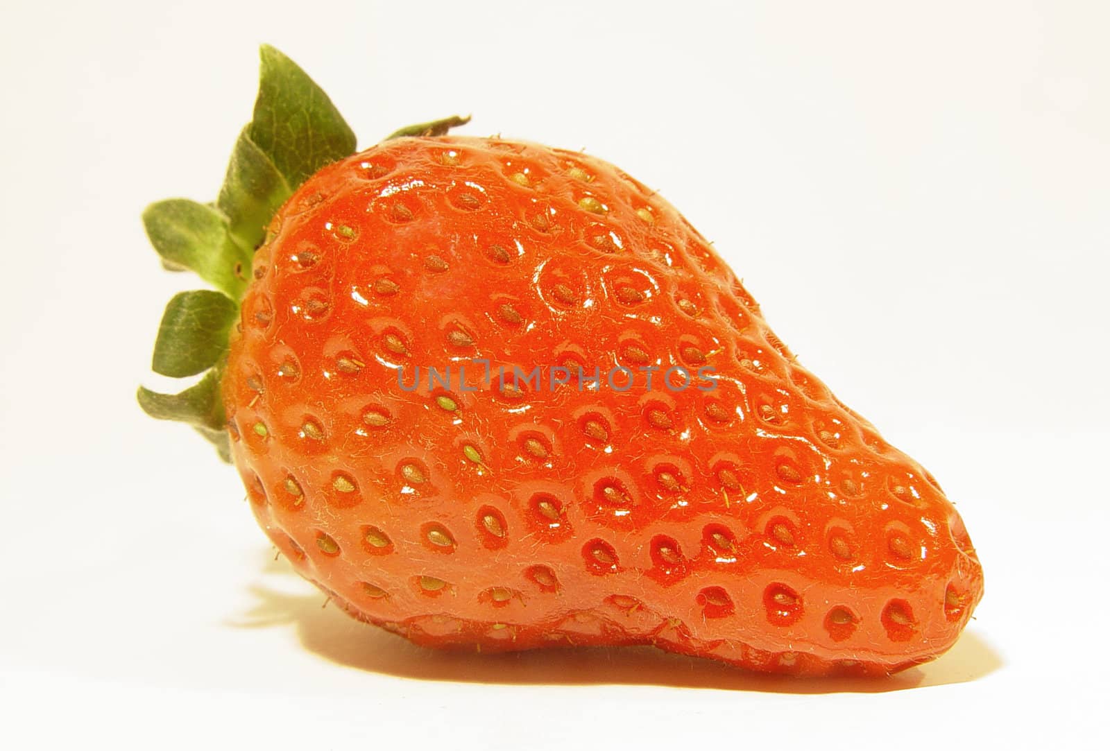 fresh strawberry isolated in white