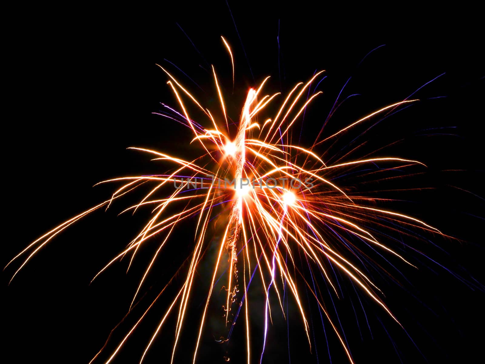 Firework. Happy New Year. Larvik, Norway.    