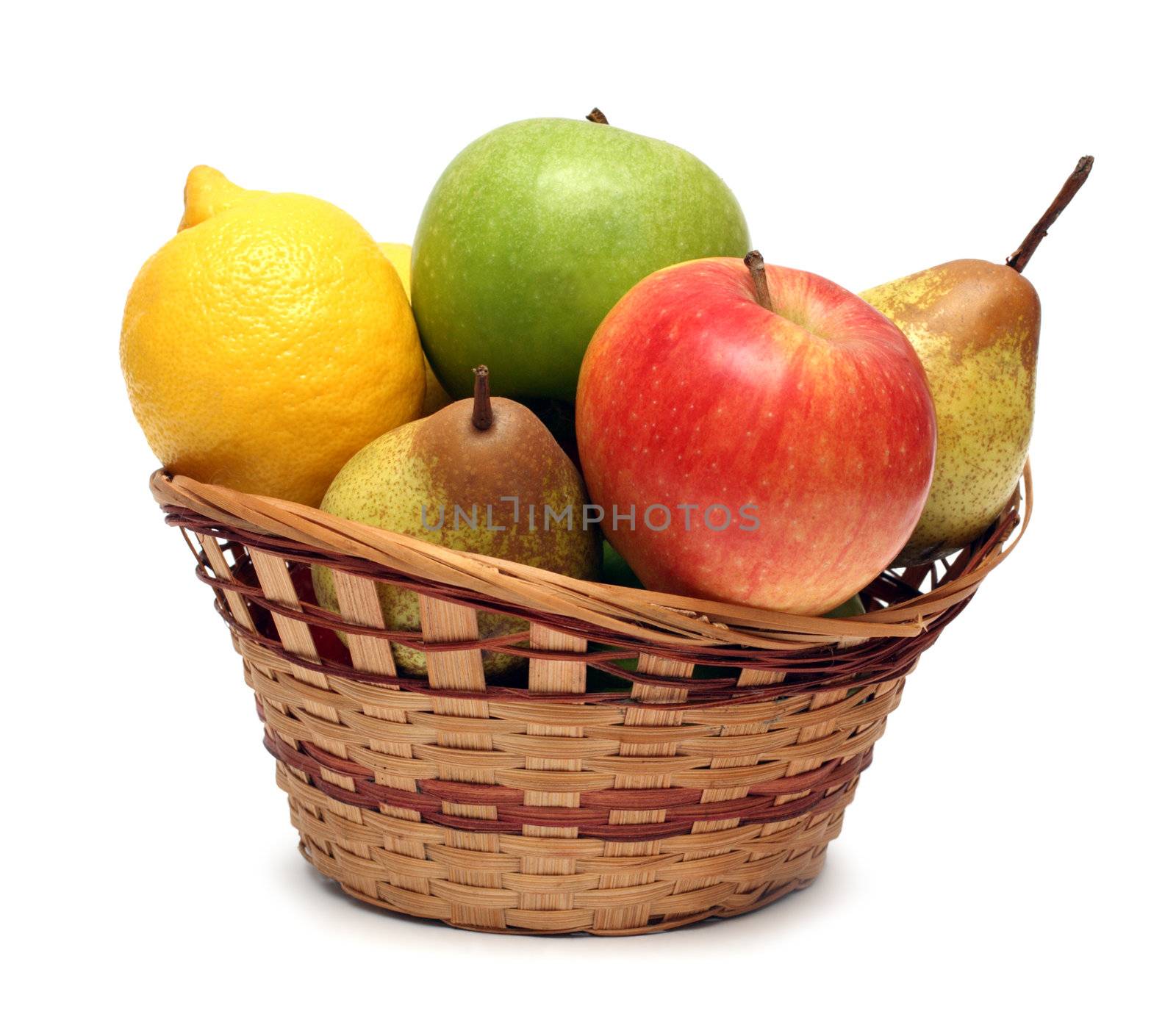 basket with fruits by Mikko