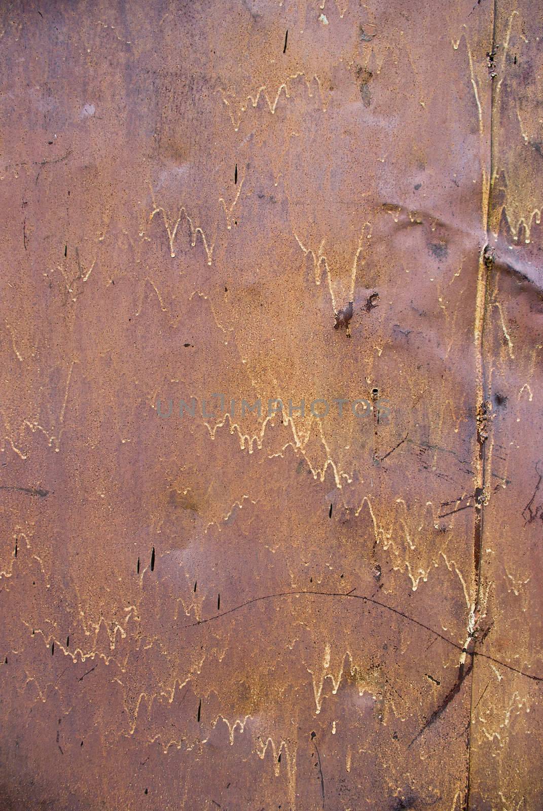 The vintag rusty grunge iron textured background