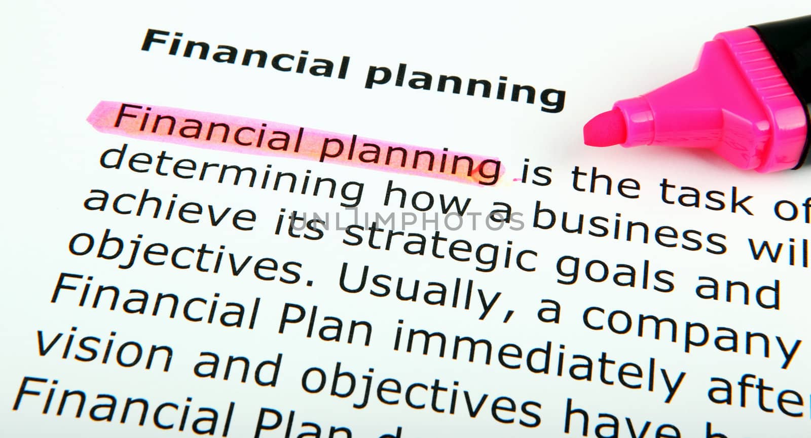 Text highlighted in yellow with felt tip pen