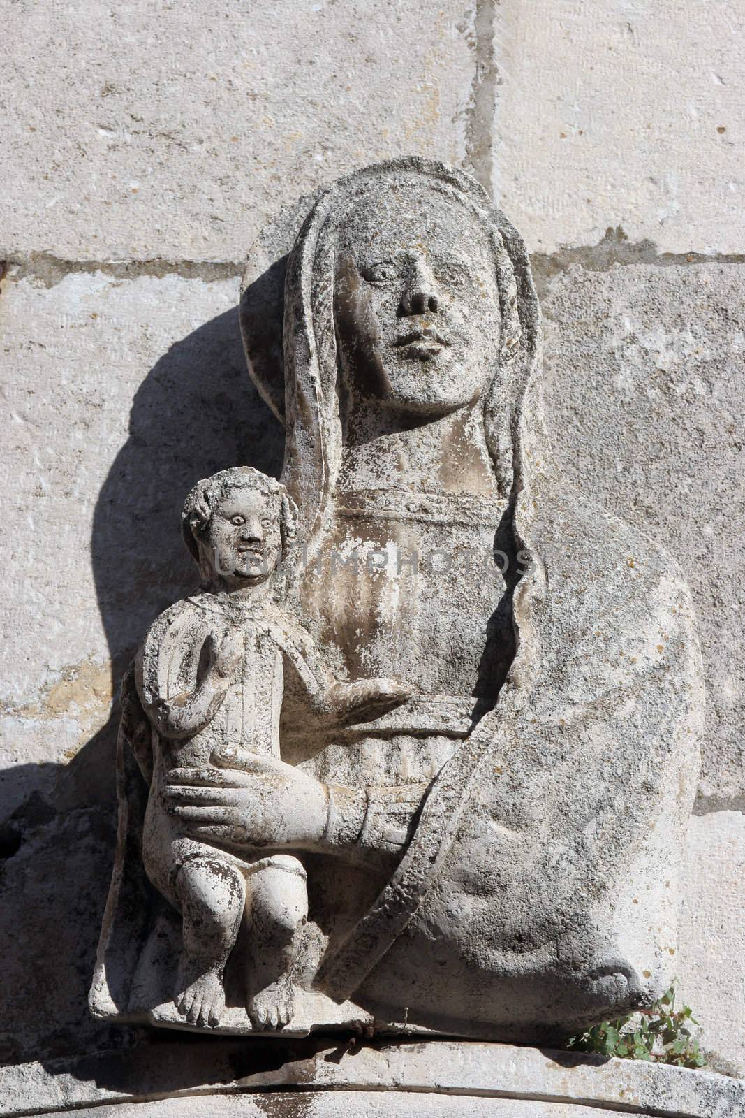 Blessed Virgin Mary with baby Jesus by atlas